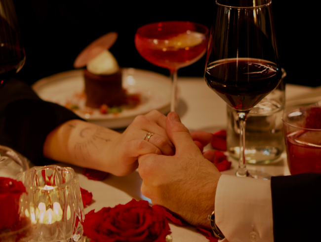 Profitez un dîner élégant de la Saint-Valentin